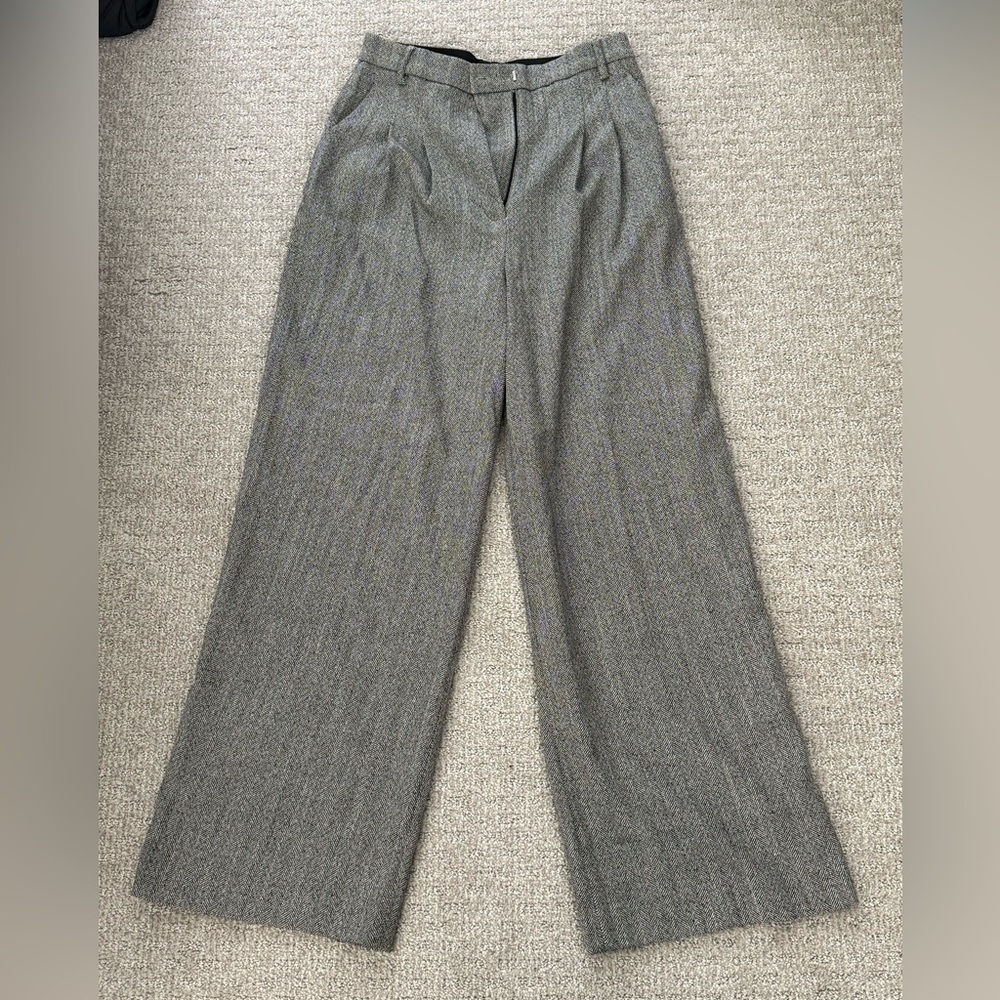 H&M Gray Wide-Leg Trousers